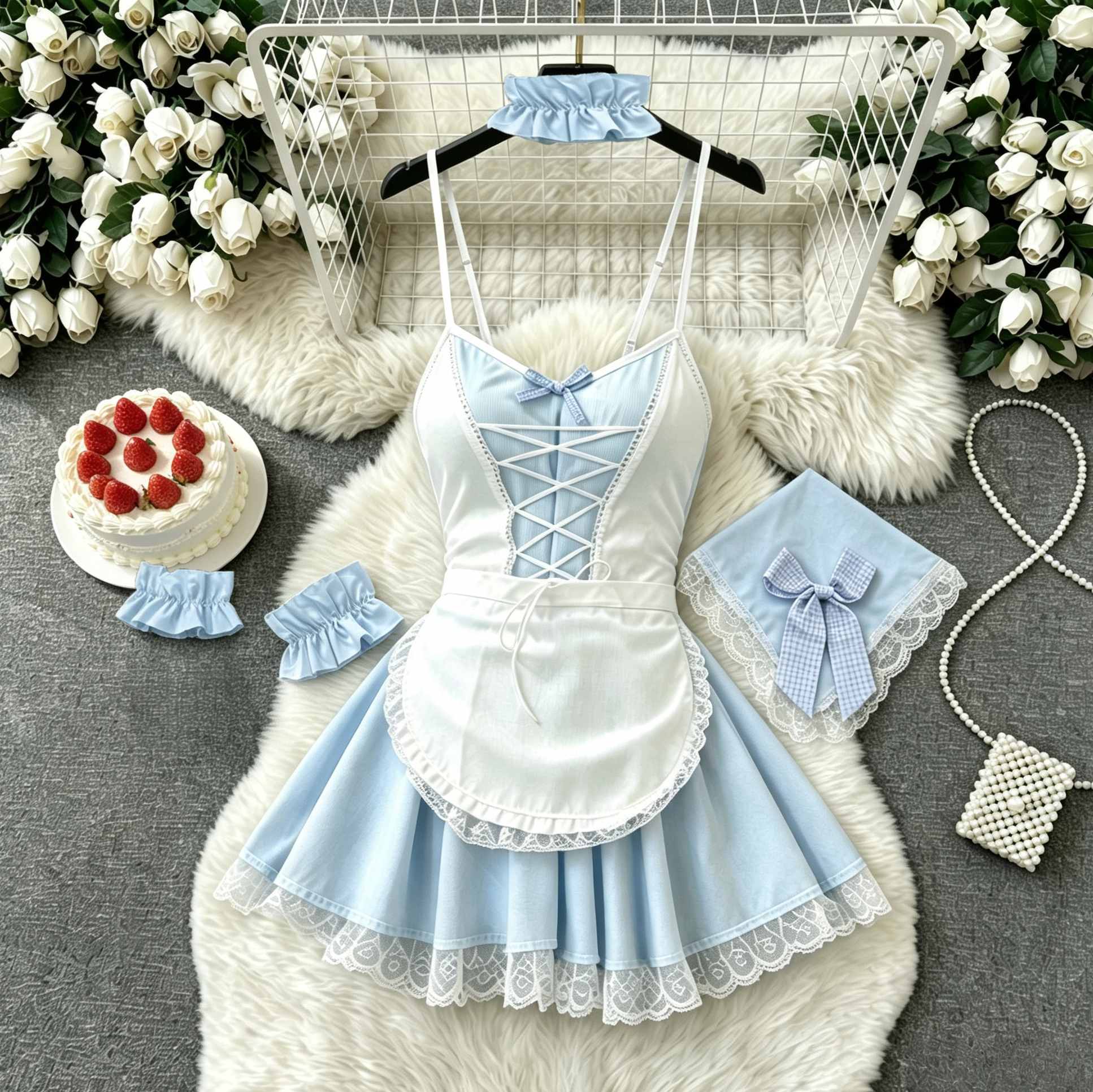 Set Costume da Cameriera Blu e - Headband Summer Knit recensione e prezzo